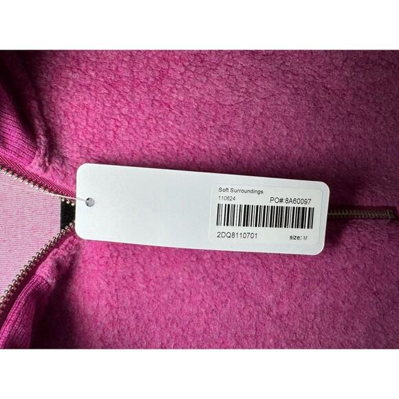 NWT Soft Surroundings Adalyn Retro Rose Fleece Tunic Pullover Sweatshirt Sz M - Picture 5 of 9
